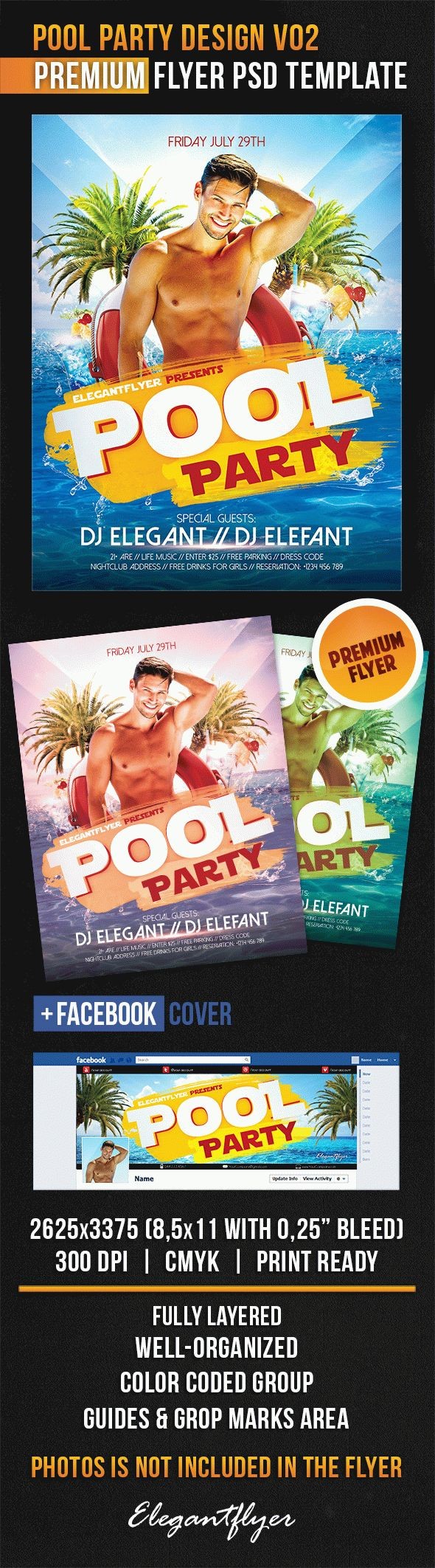 Pool Party Design V02 by ElegantFlyer