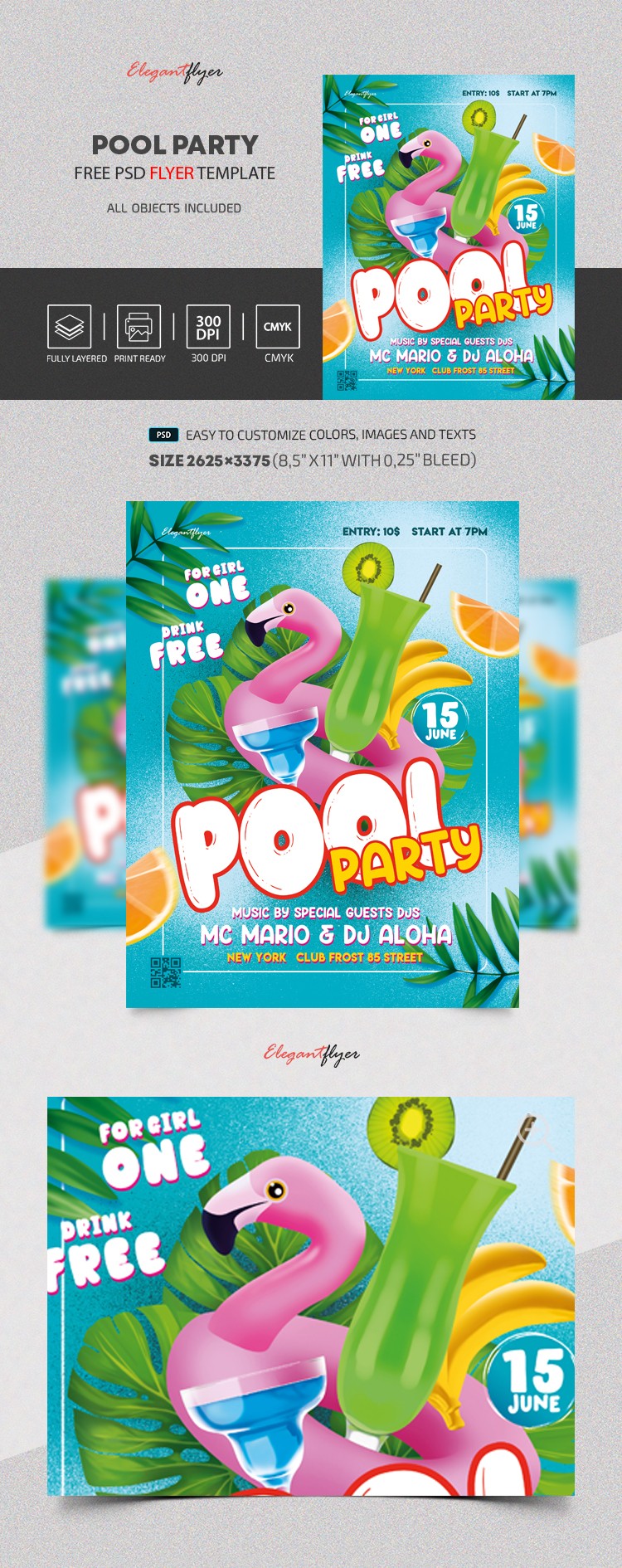 Pool Party Flyer by ElegantFlyer