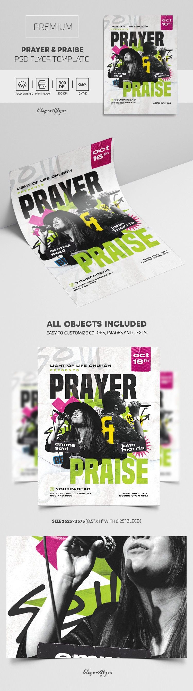 Prayer and Praise Flyer by ElegantFlyer
