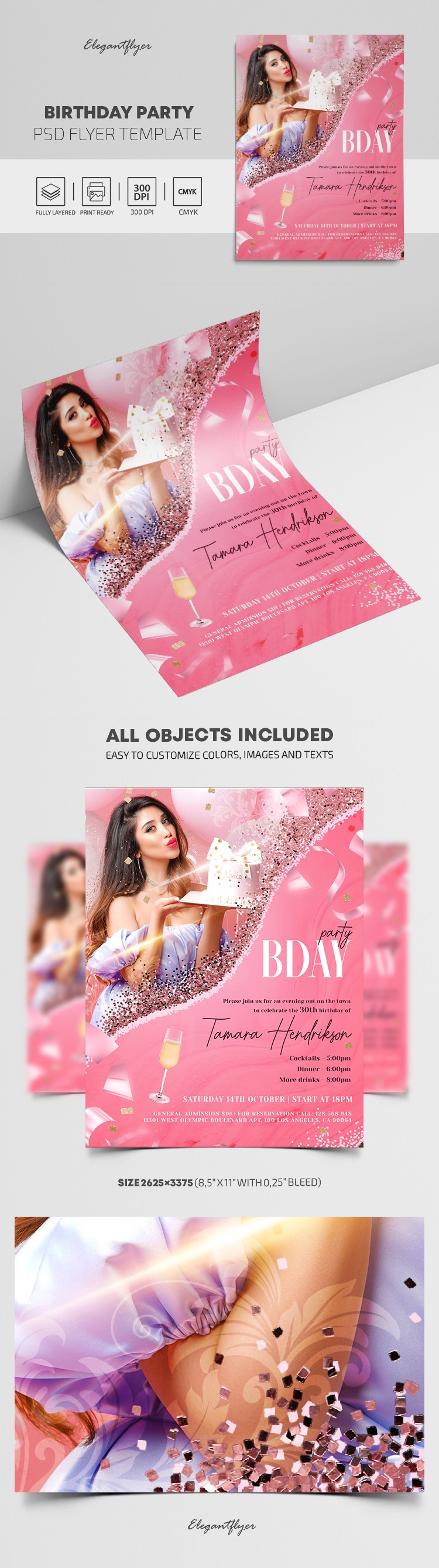Birthday Party Flyer by ElegantFlyer