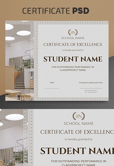Certificate Design Templates Psd