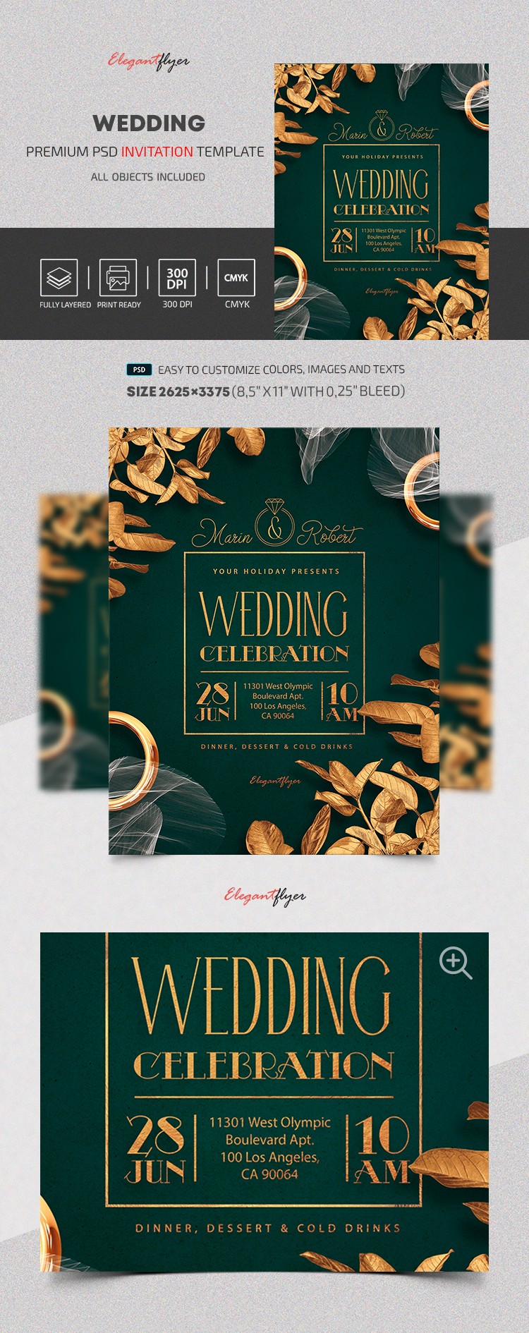 Wedding Invitation by ElegantFlyer