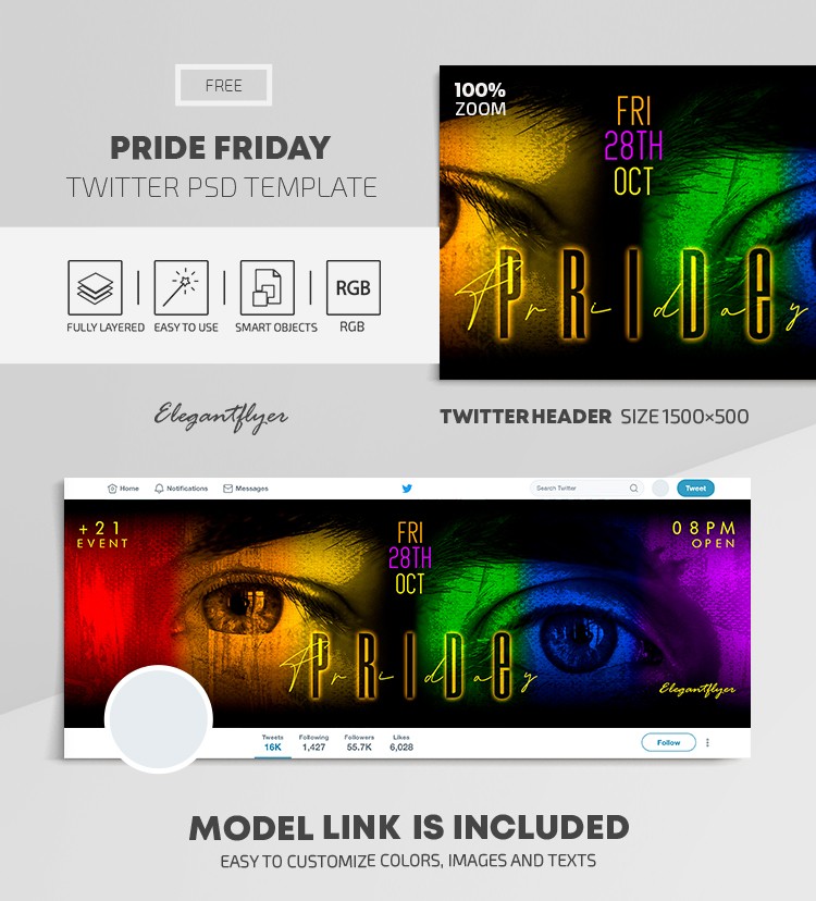 Pride Friday Twitter by ElegantFlyer