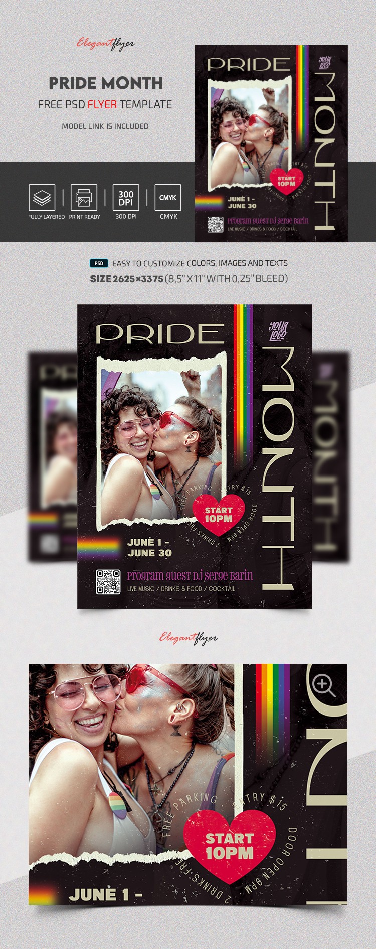 Pride Month - Free Flyer PSD Template by ElegantFlyer