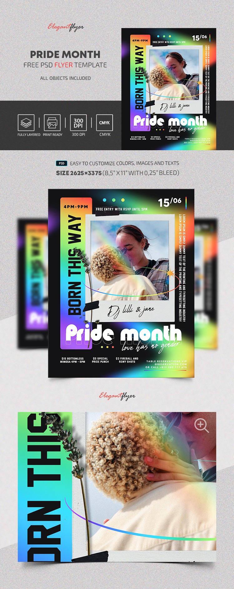 Pride Month Flyer - Plakat Miesiąca Dumy by ElegantFlyer