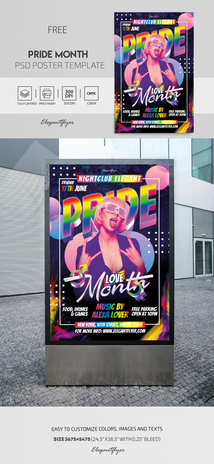 Pride Month Poster by ElegantFlyer