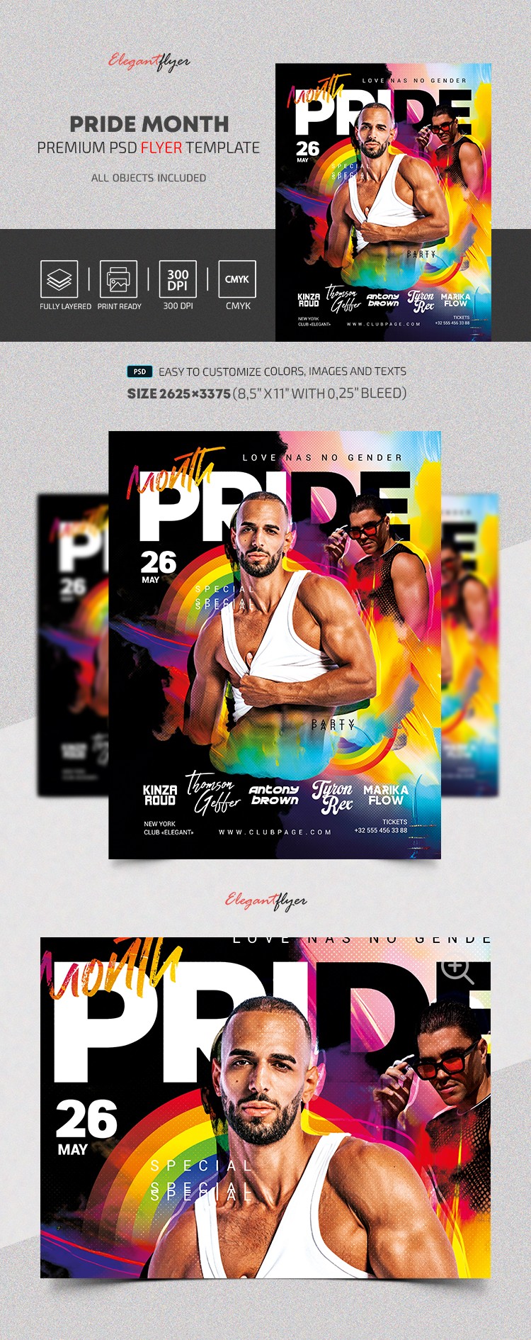 Pride Month - Premium PSD Flyer Template by ElegantFlyer