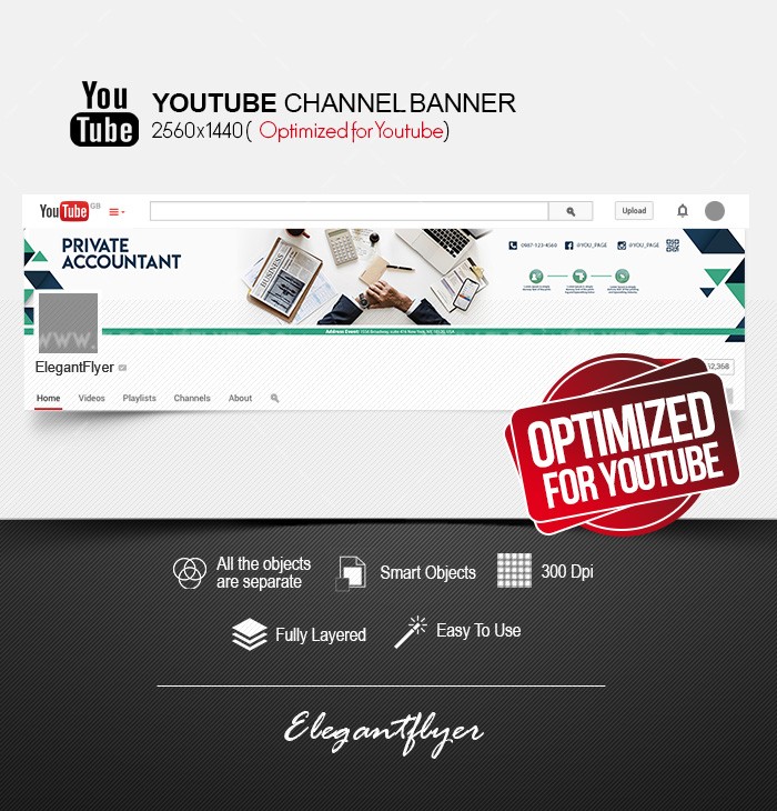 Private Accountant Youtube by ElegantFlyer