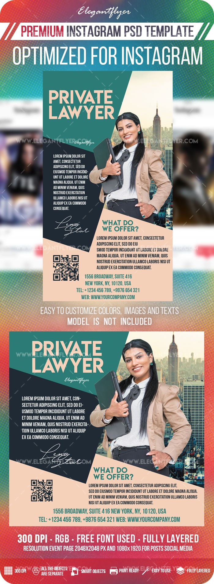 Privater Anwalt Instagram by ElegantFlyer