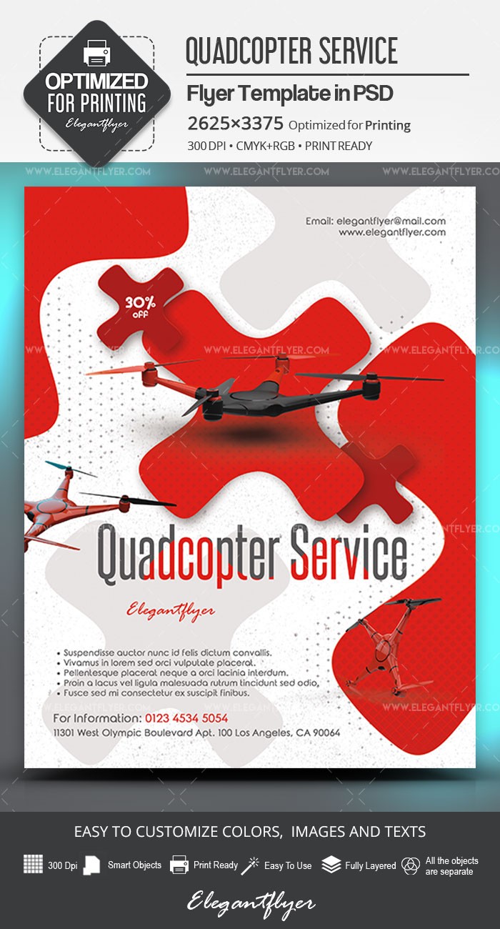 Quadcopter Service by ElegantFlyer