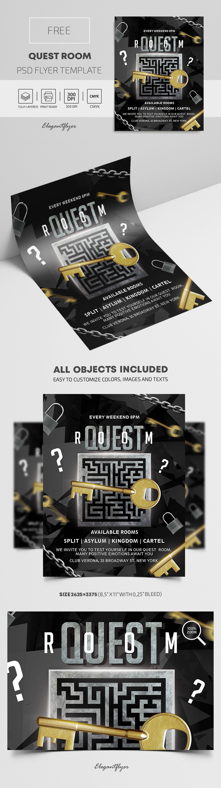 Quest Room Flyer by ElegantFlyer