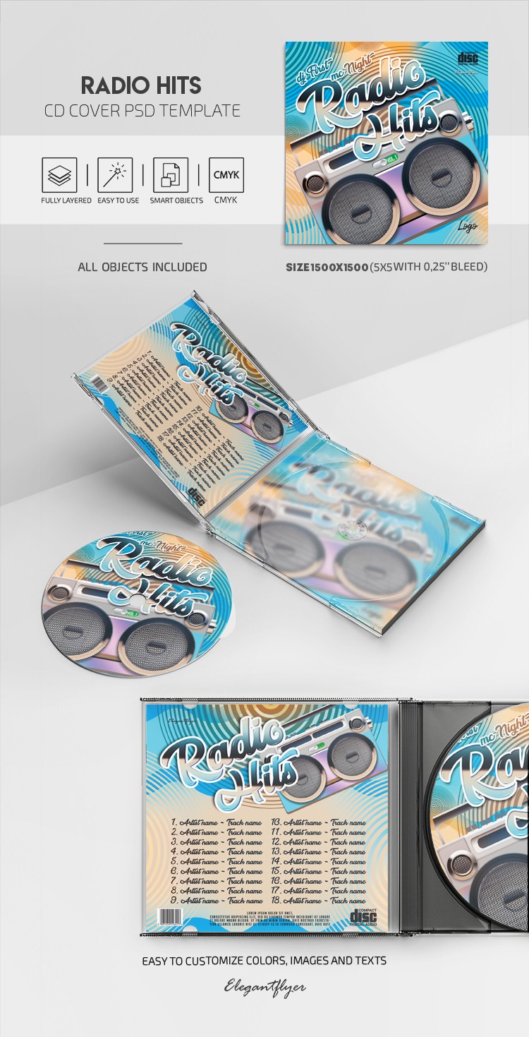 Copertina del CD Radio Hits by ElegantFlyer