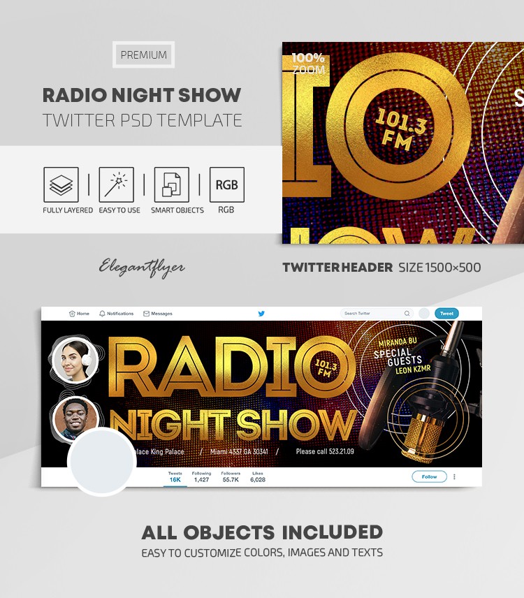 Radio Nachtshow by ElegantFlyer