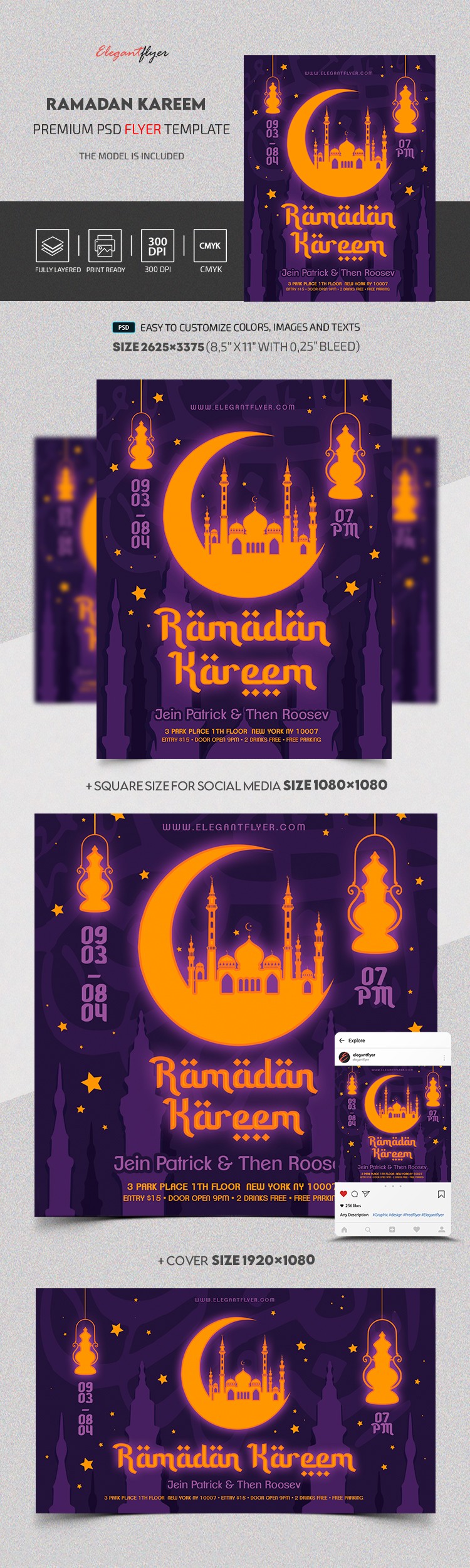Ramadán Kareem by ElegantFlyer