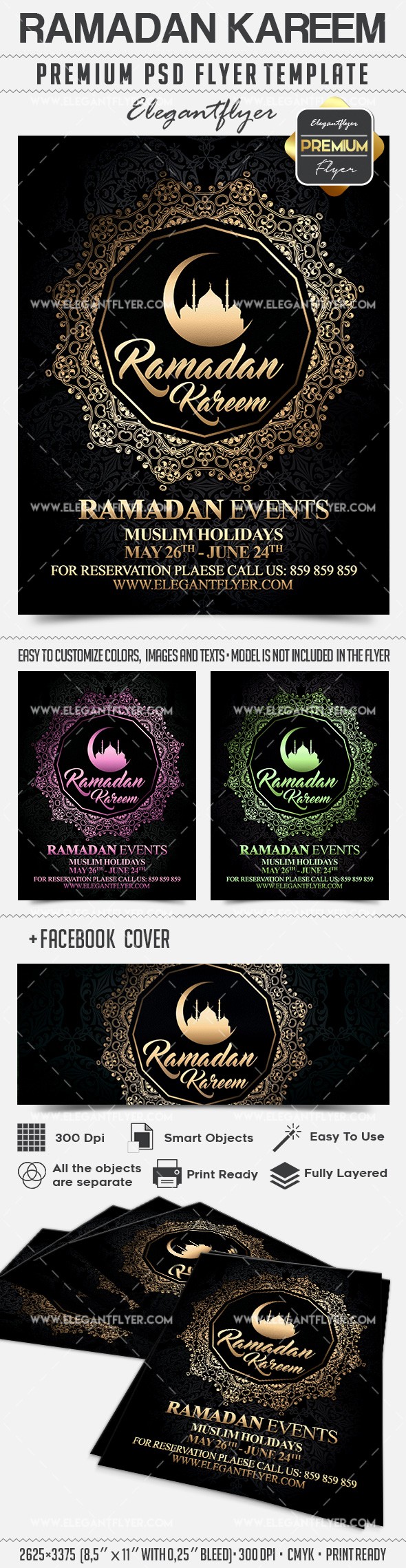 Ramadan Kareem -> Bon Ramadan by ElegantFlyer