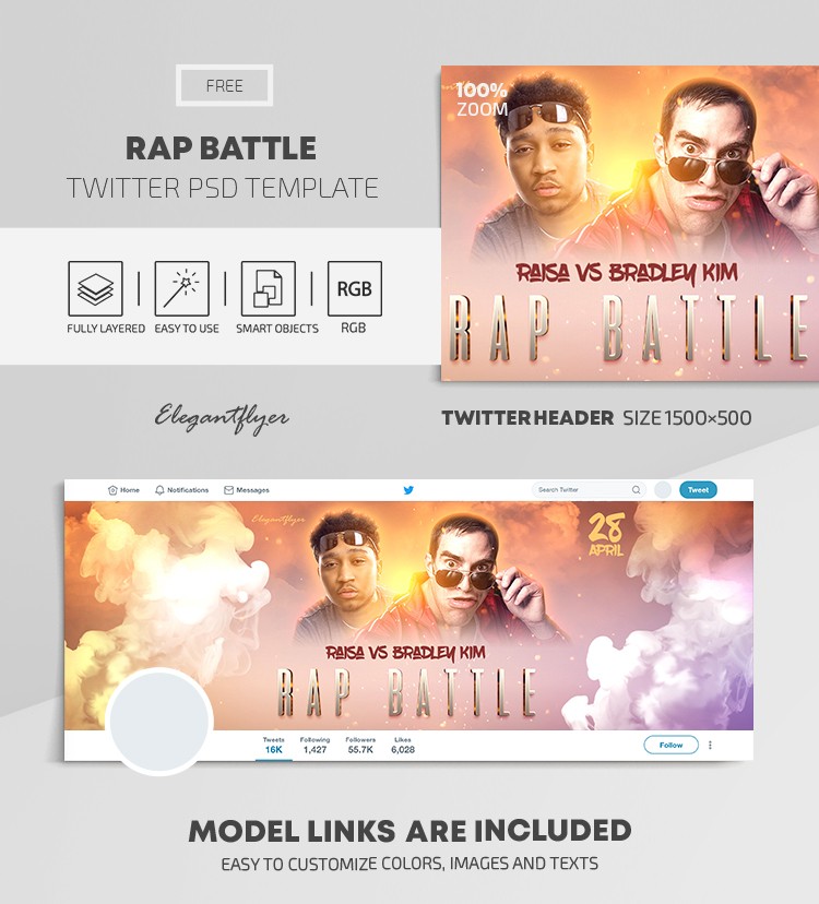 Rap-Battle Twitter by ElegantFlyer