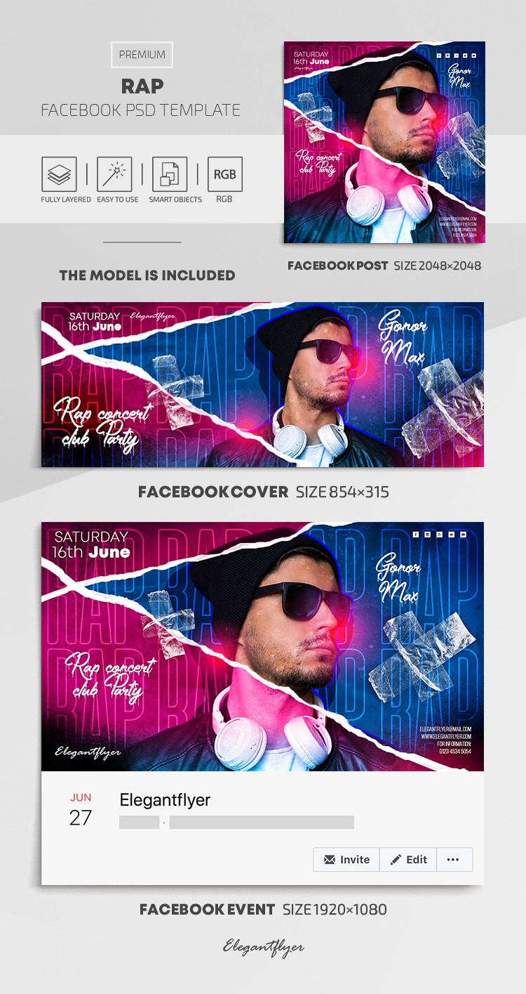 Rap Facebook by ElegantFlyer