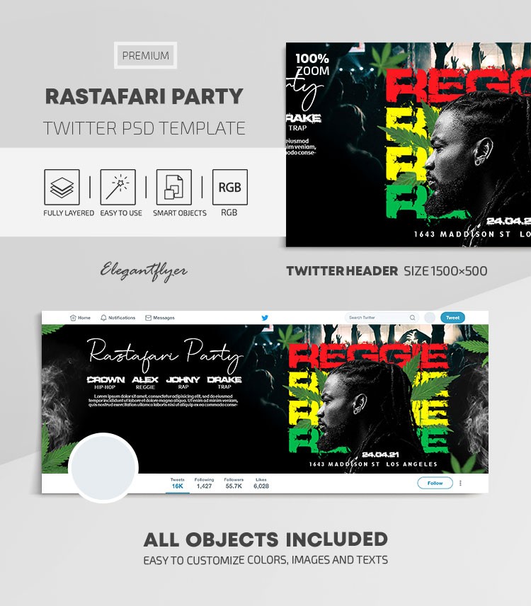 Festa Rastafari by ElegantFlyer