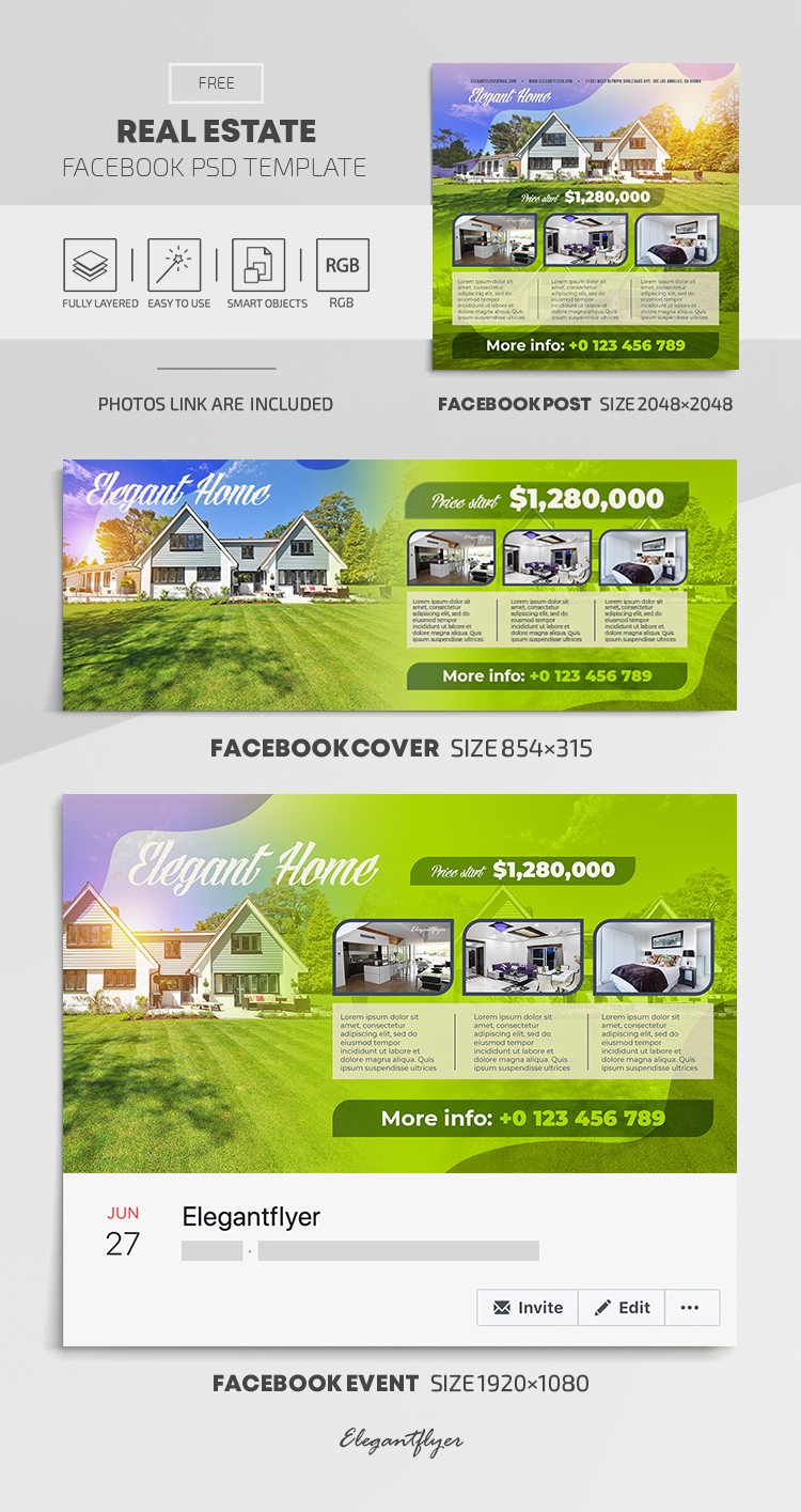 Immobilier Facebook by ElegantFlyer