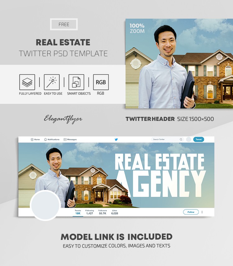 Real Estate Twitter by ElegantFlyer