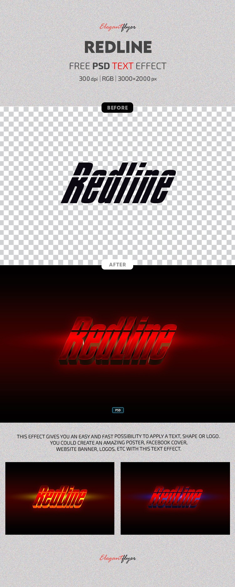 Effetto testo Redline by ElegantFlyer