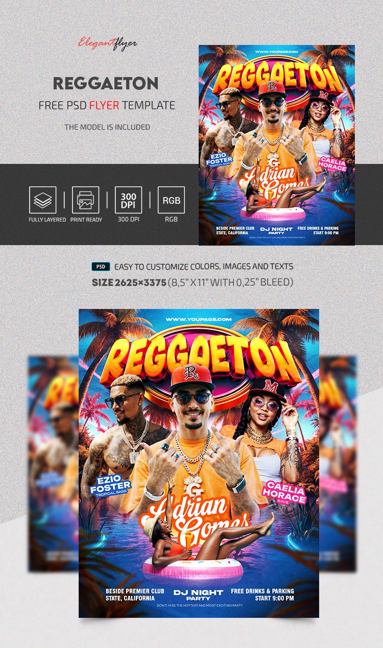 Reggaeton Dj Nacht Flyer by ElegantFlyer