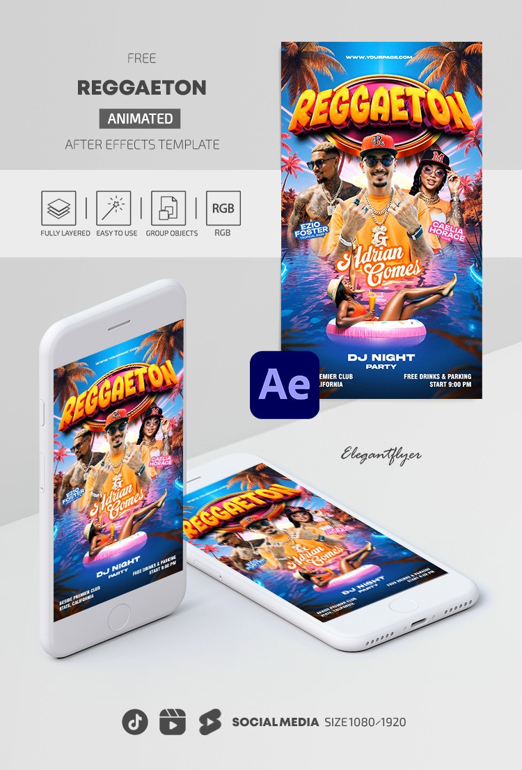 Nuit de Dj Reggaeton Instagram Reel by ElegantFlyer