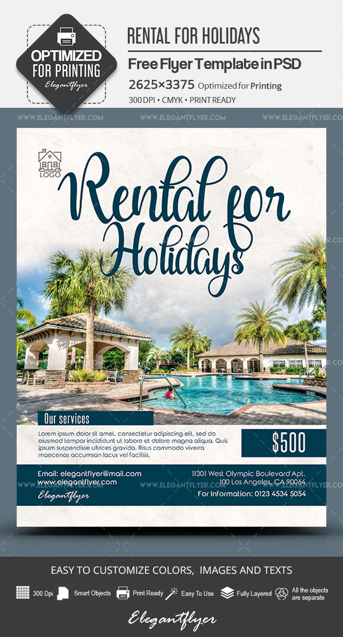 Rental for Holidays by ElegantFlyer