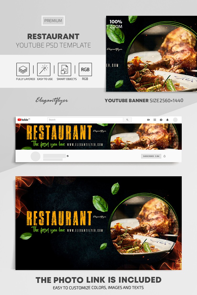 Restaurant Youtube by ElegantFlyer