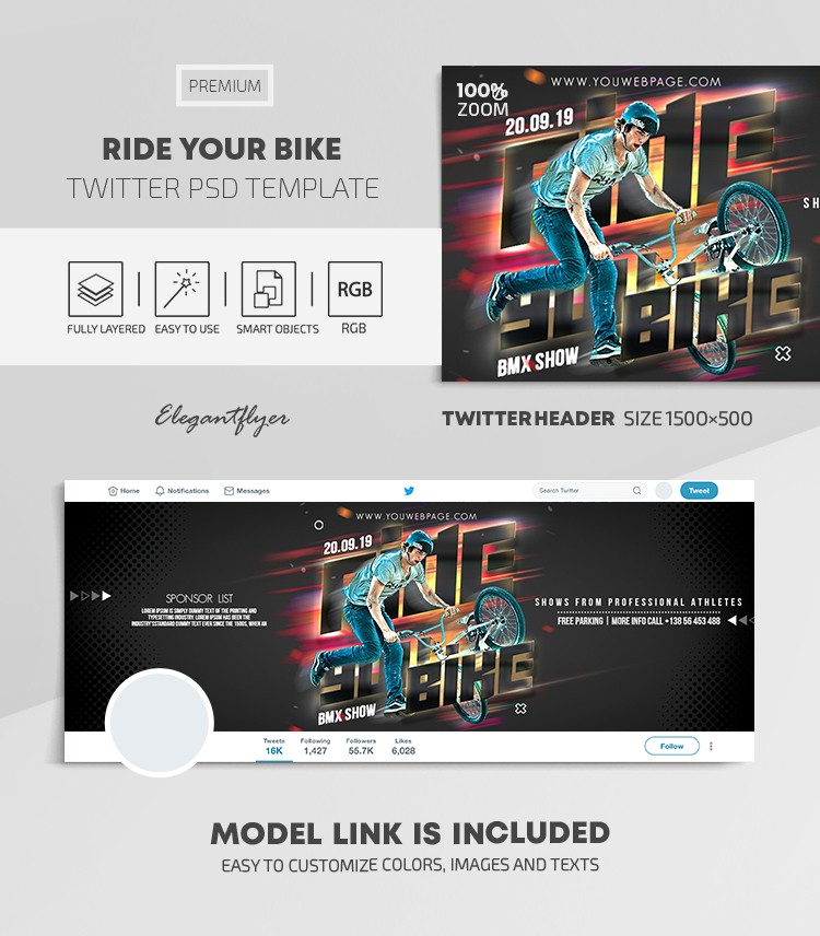 Ride Your Bike Twitter by ElegantFlyer
