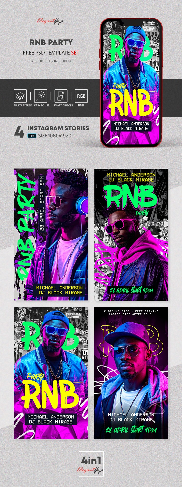 RnB Party Instagram Stories by ElegantFlyer RnB Party Instagram Stories by ElegantFlyer