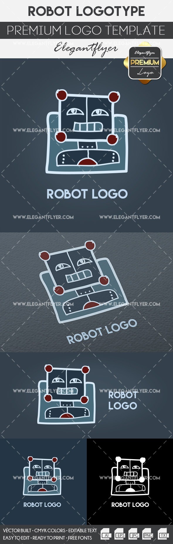 Robot logo by ElegantFlyer