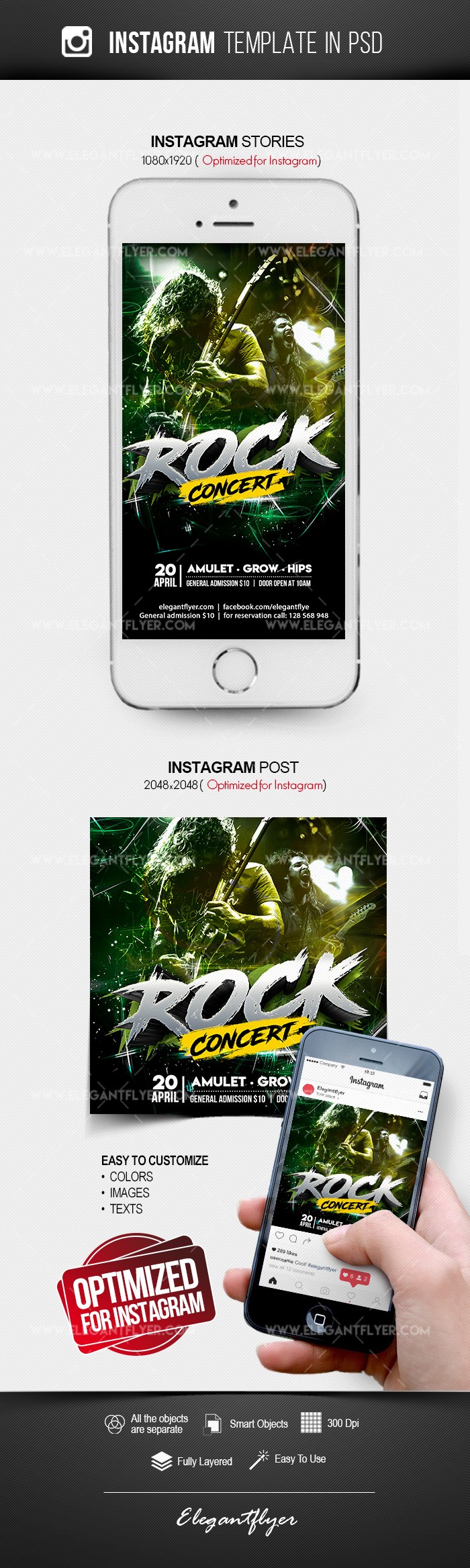Rock Concert Instagram by ElegantFlyer