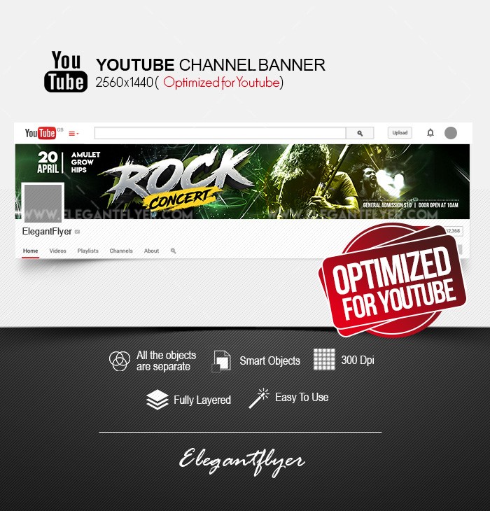 Rock Concert Youtube by ElegantFlyer