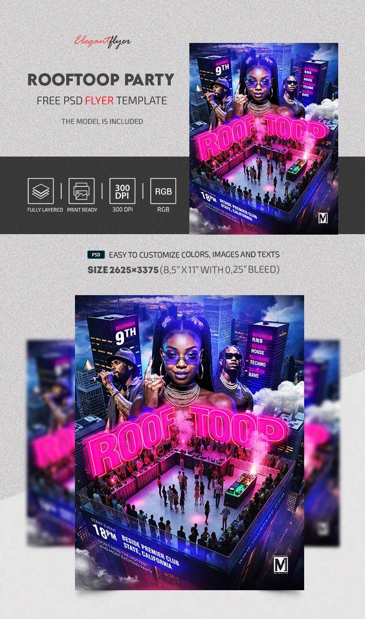 Folleto de Fiesta en la Azotea by ElegantFlyer