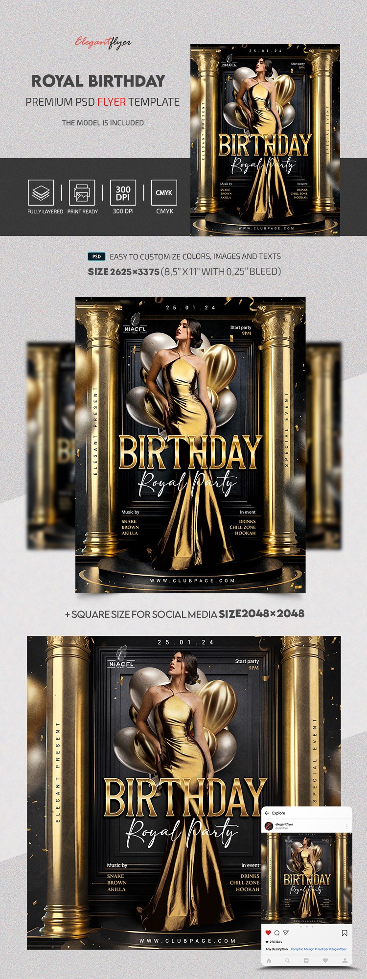 Compleanno reale by ElegantFlyer