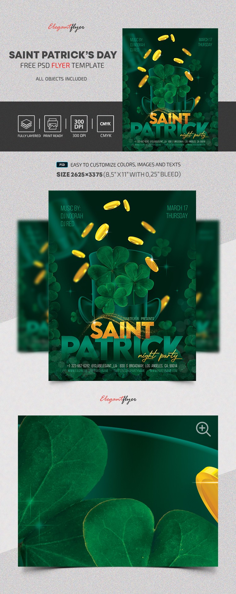 Flyer de la Saint-Patrick by ElegantFlyer