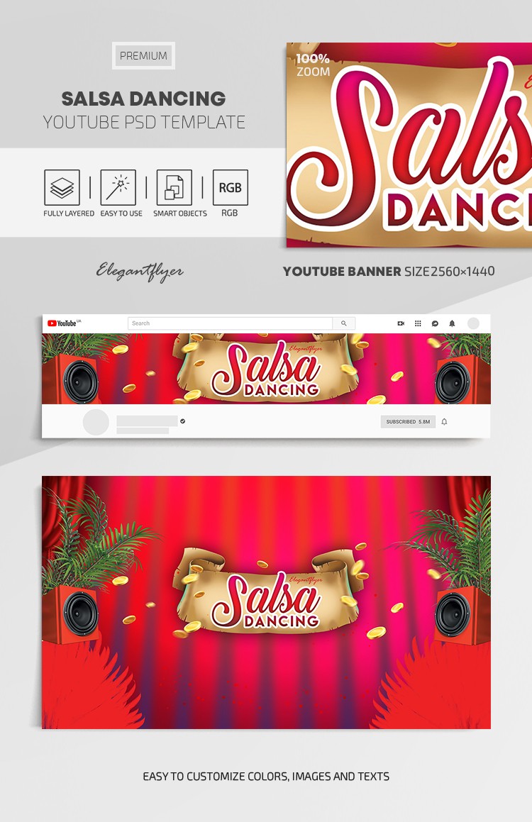 Salsa Dançando Youtube by ElegantFlyer