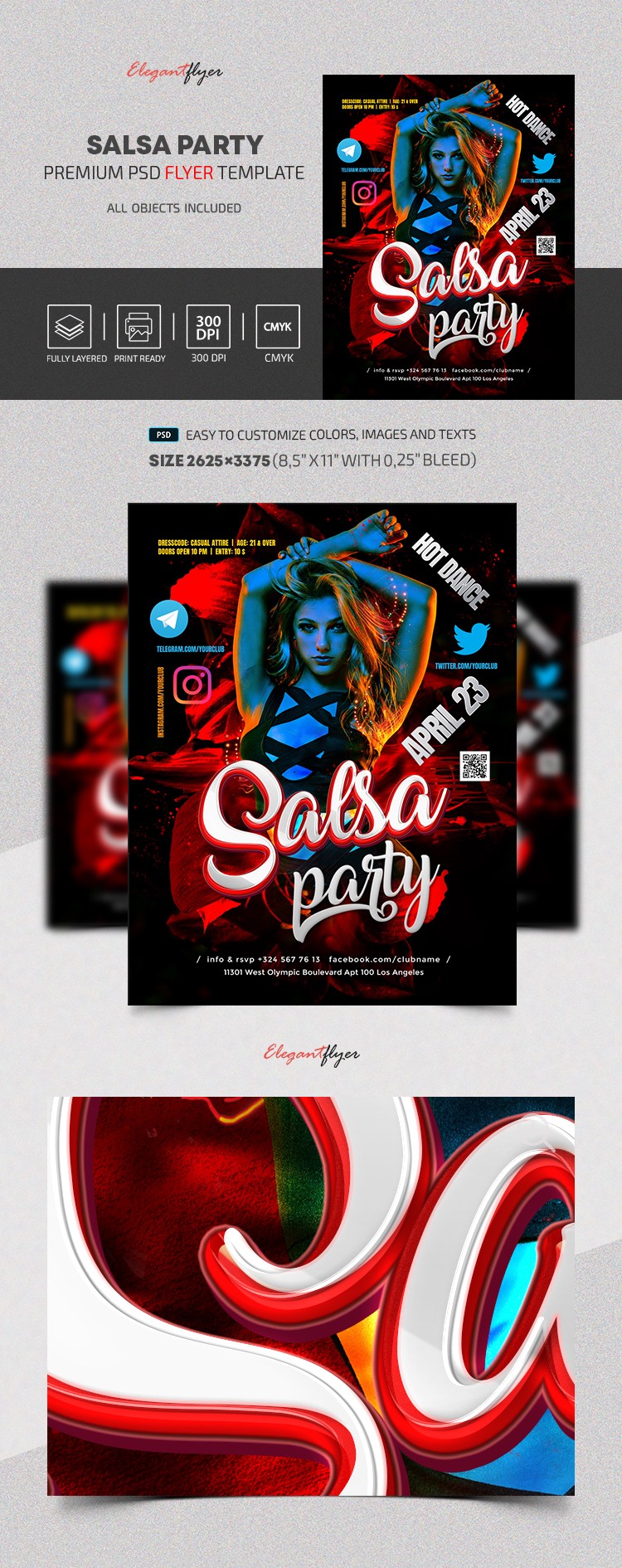 Salsa Party by ElegantFlyer