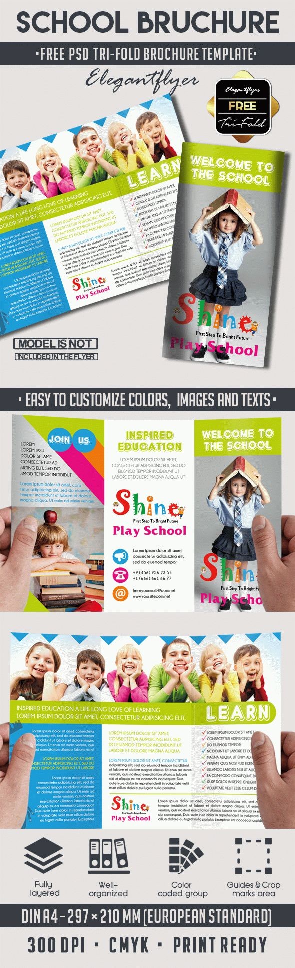 School Tri-Fold Brochure by ElegantFlyer