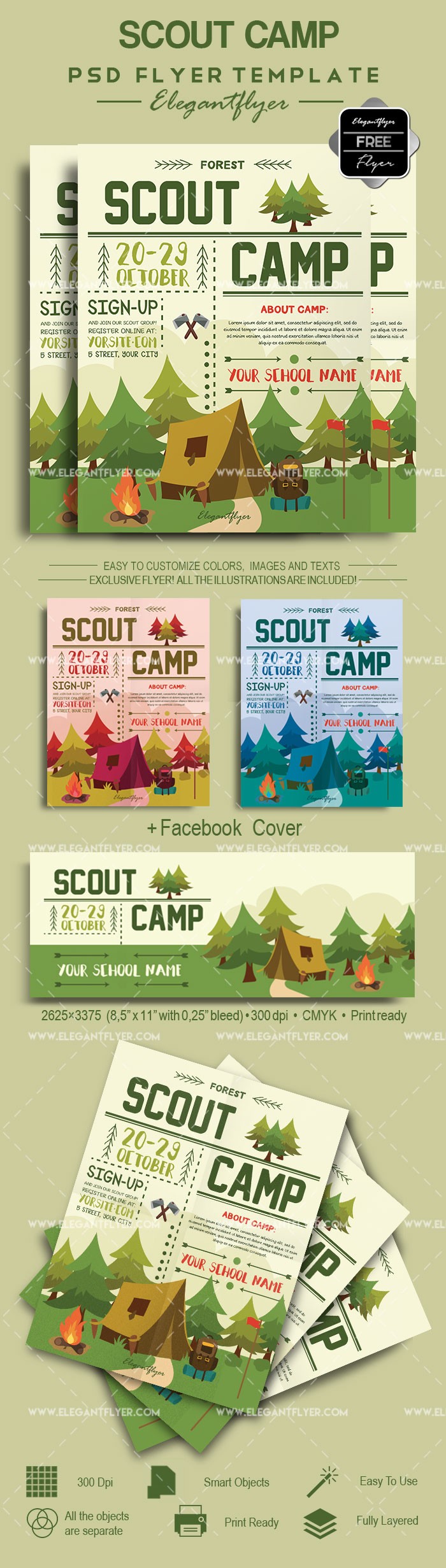 Camp de scout by ElegantFlyer