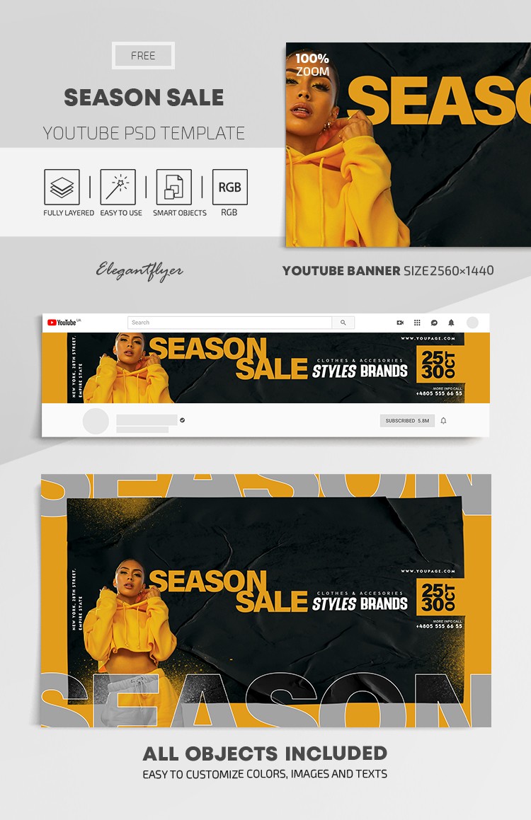 Season Sale Youtube by ElegantFlyer