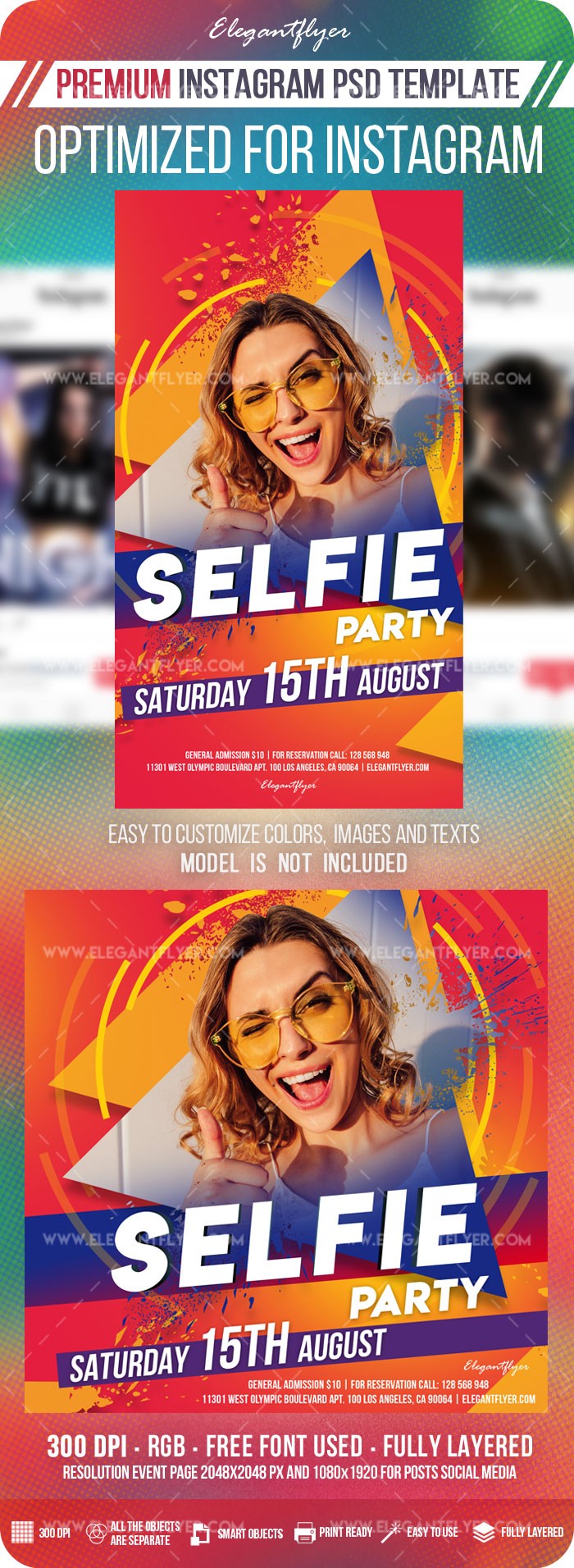 Selfie Party Instagram by ElegantFlyer