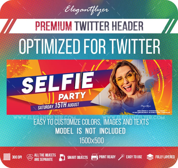 Selfie Party Twitter by ElegantFlyer