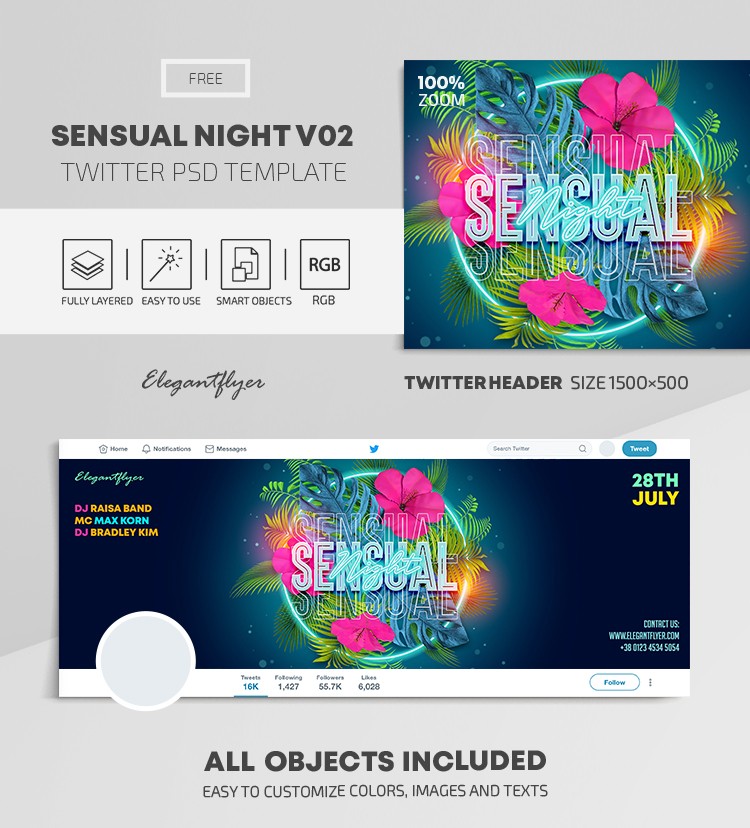 Sensual Night Twitter by ElegantFlyer