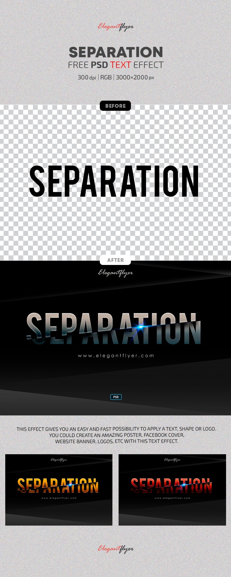 Effet de texte de séparation by ElegantFlyer