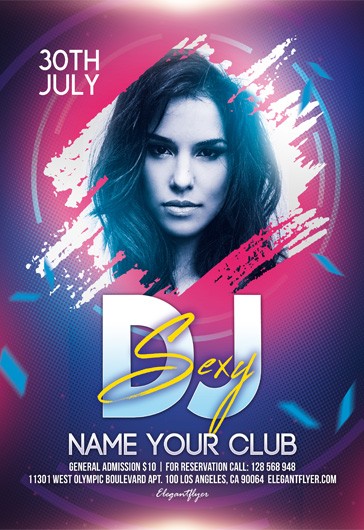 Guest Dj Party Flyer Template (97016)