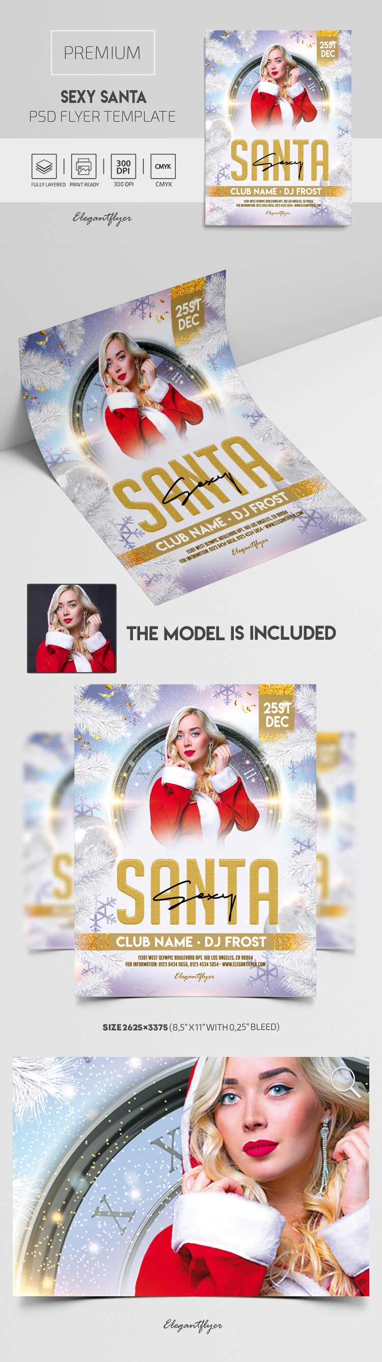 Folheto do Papai Noel Sexy by ElegantFlyer