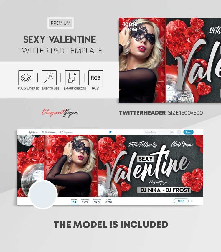 Sensual San Valentín by ElegantFlyer