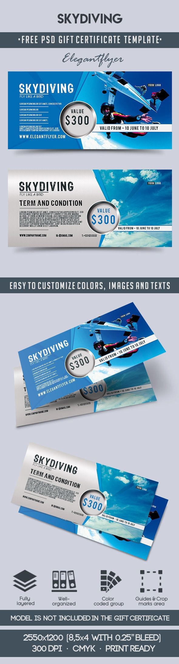 Skydiving -> Paracadutismo by ElegantFlyer